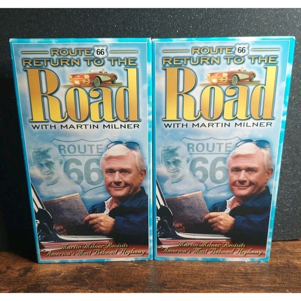 Route 66 Return To The Road With Martin Milner 2 VHS Volumes 1 And 2